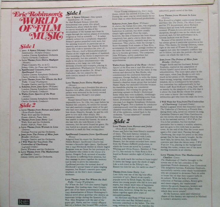 Eric Robinson - - - - - World of Film Music - - - - - LP