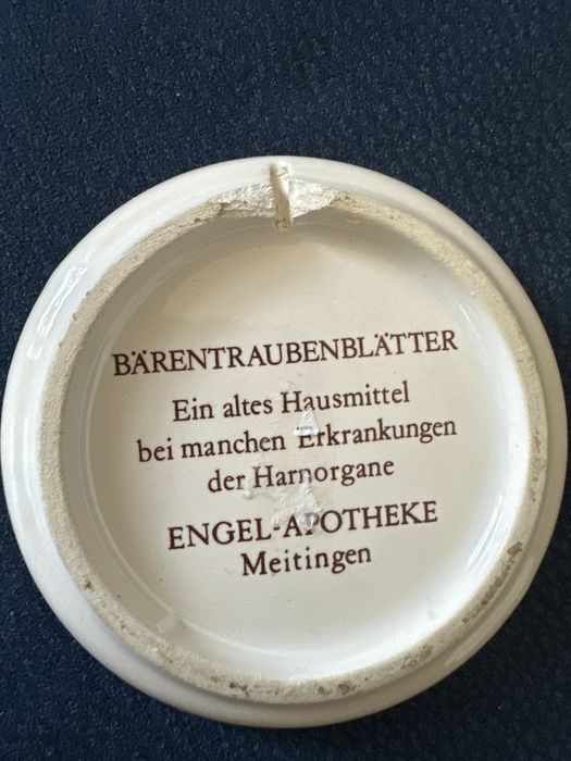 Komplet 3 niemieckich talerzyków aptecznych – Engel-Apotheke Meitingen