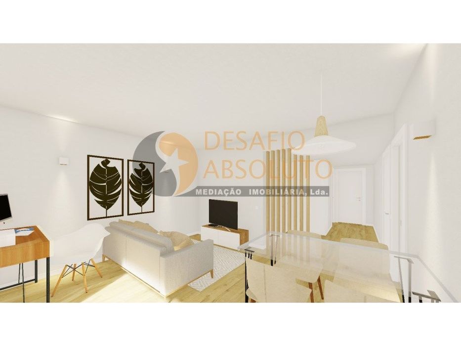 Apartamento NOVO T2+1 c/ Sotão e varandas. Quinta do Conde
