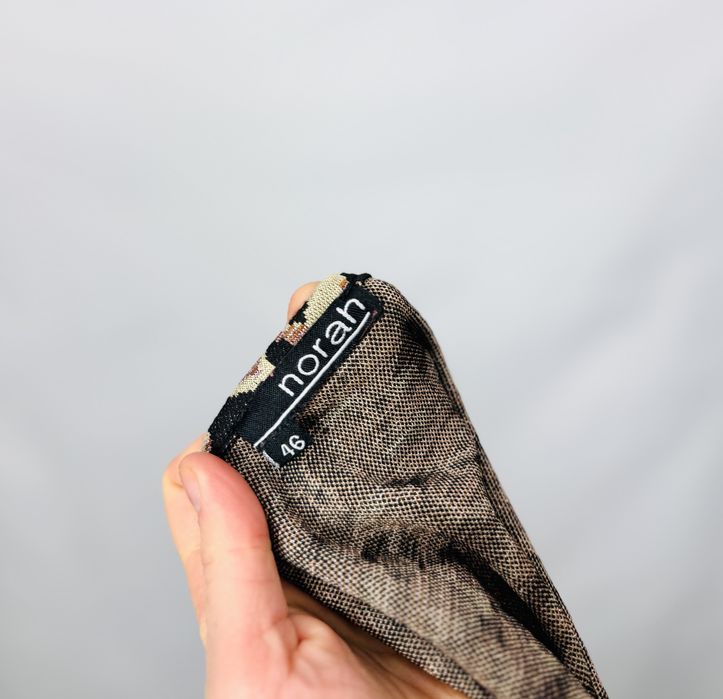 Beżowo-czarna bluza w panterkę 3XL 46