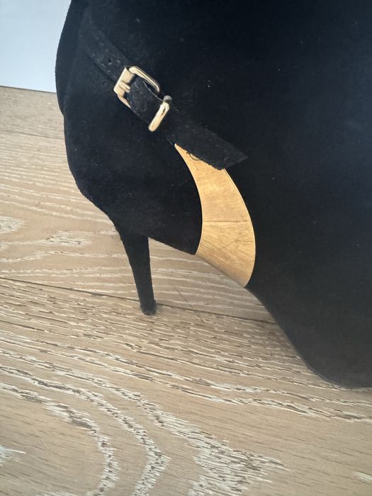 Botki -peep toe - rozmiar 40