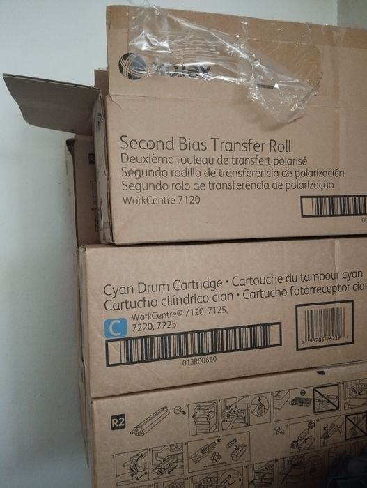 Tambores Xerox 7220 amarelo/azul/magenta e transfer roller