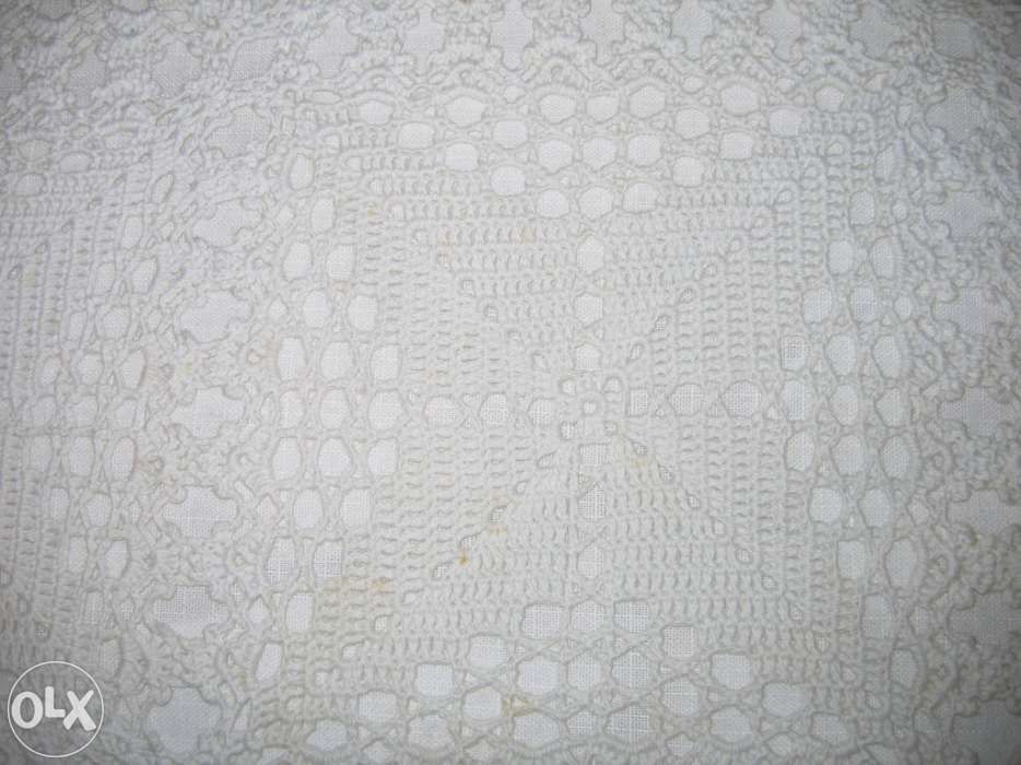 Colcha de algodão em croché, feita manual