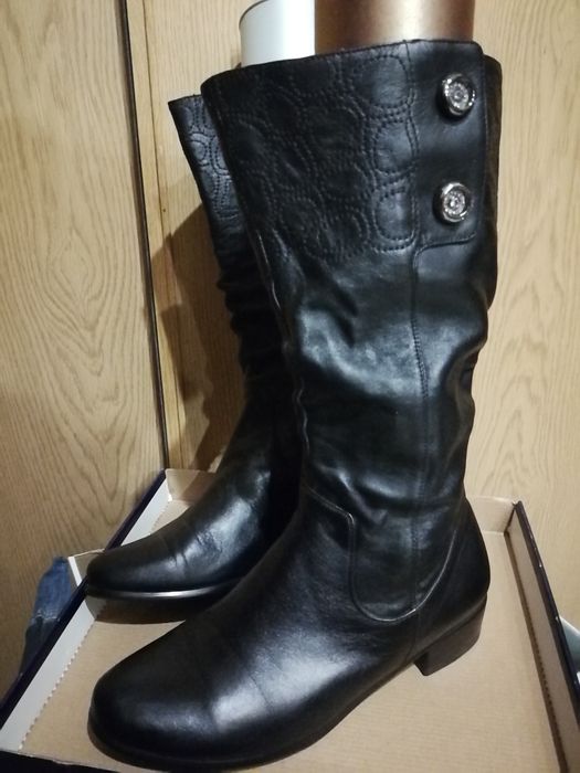 Осінні шкіряніі сапоги, 40 розмір