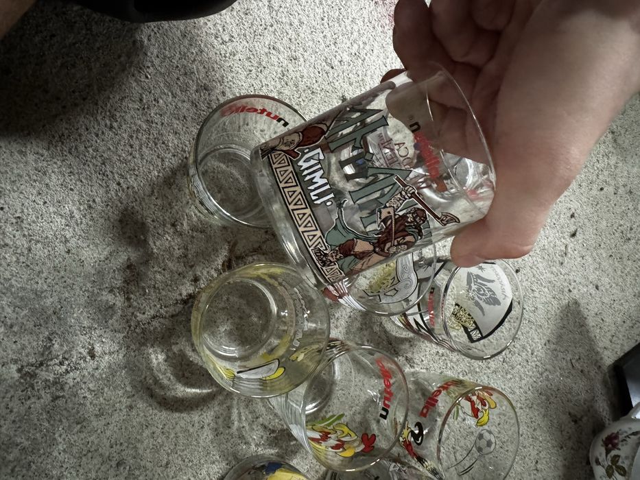 Zestaw szklanek nutella z obrazkami bajek