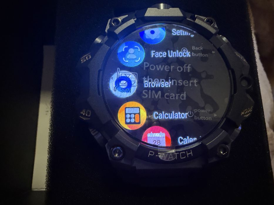 Smartwatch Q668 4G e 5G Slot para cartão SIM; GPS; 4gb ram 64gb memória. NOVO