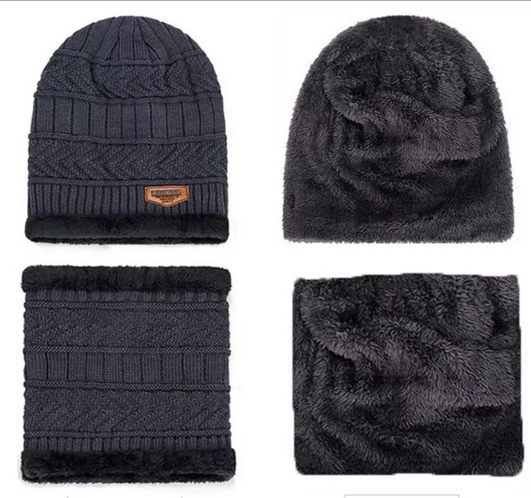 Зимовий комплект шапка + хомут ( унісекс  )