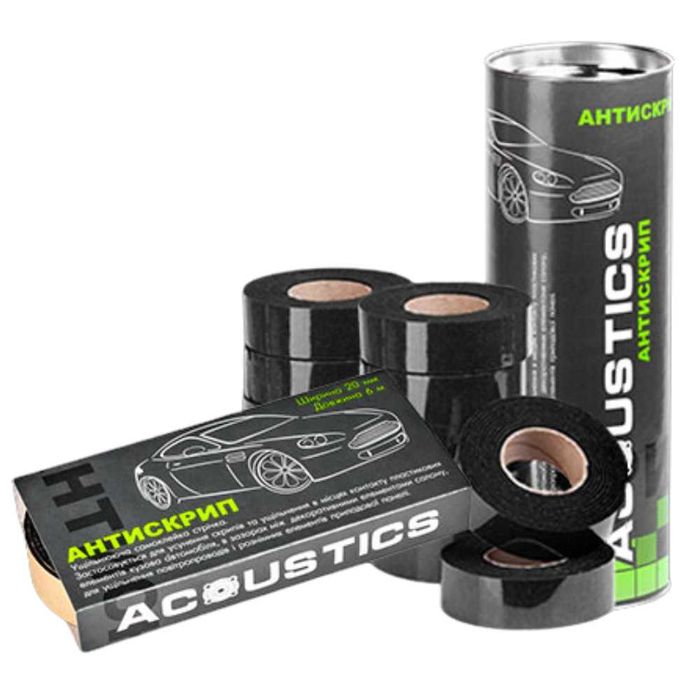 Антискрип Auto Acoustics Ширина стрічки 20 мм, Довжина 6 метрів