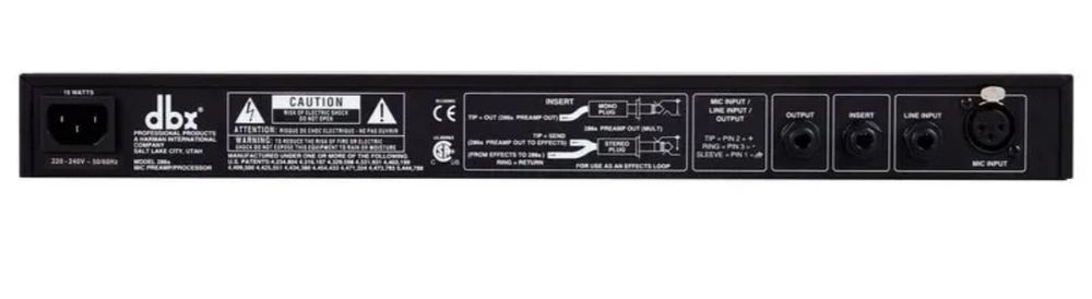 DBX 286S processador Pré Amplificador