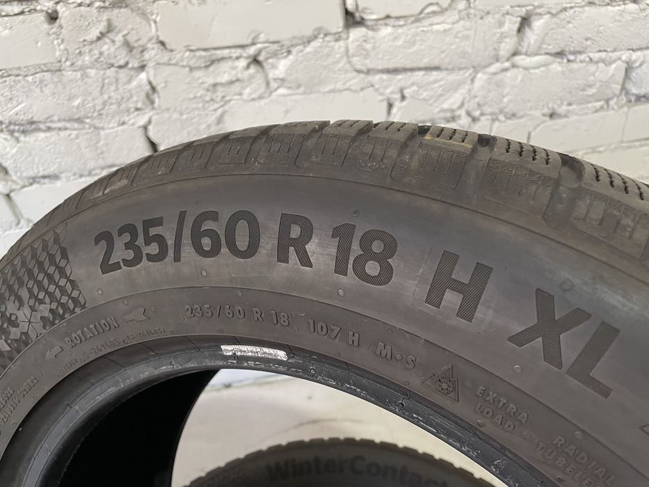 Майже нові зимові шини CONTINENTAL 235/60 R18 резина Р18