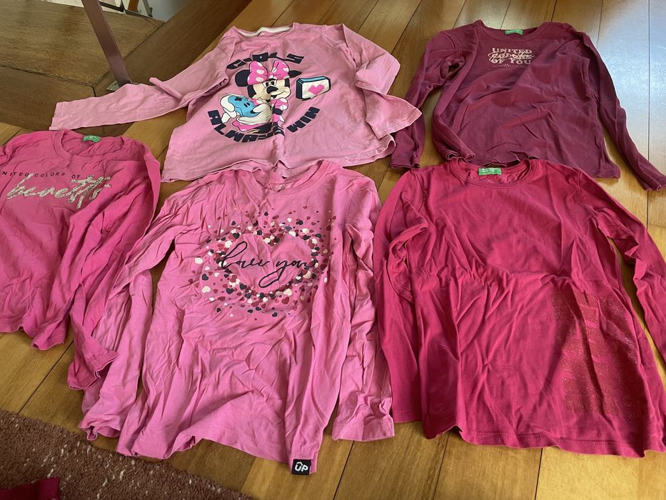 Camisolas manga comprida menina tamanho 9/10 anos