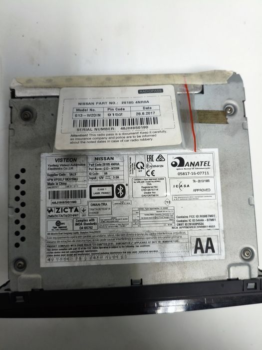 Radio Nissan Leaf eléctrico 2017