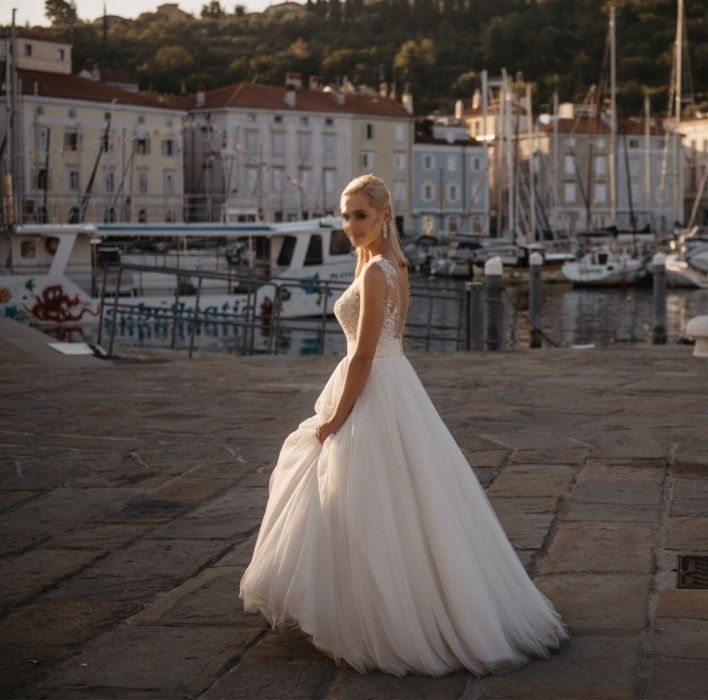 Suknia ślubna ivory, Cosmobella 7826