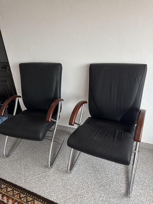 Conjunto de 5 cadeirões de escritório