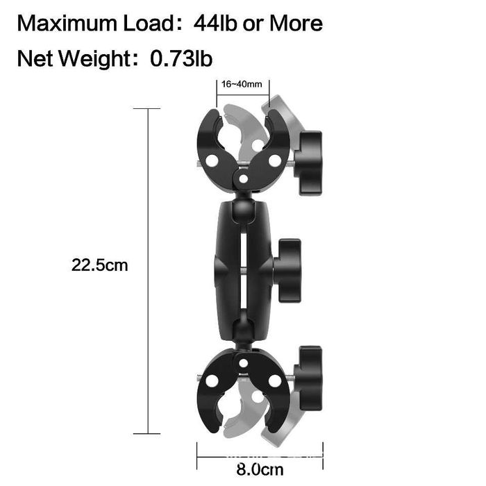 Kijek do selfie niewidoczny motocyklowy 150 cm do GoPro Insta360 DJI