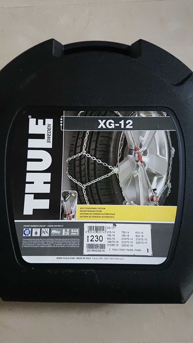 Nowe !! Łańcuchy na koła THULE XG-12  230 "Made In Italia"