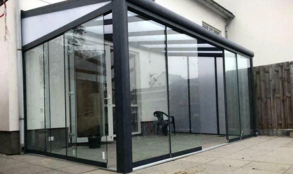 Szyby przesuwne 4m system szyb zabudowa Szklana