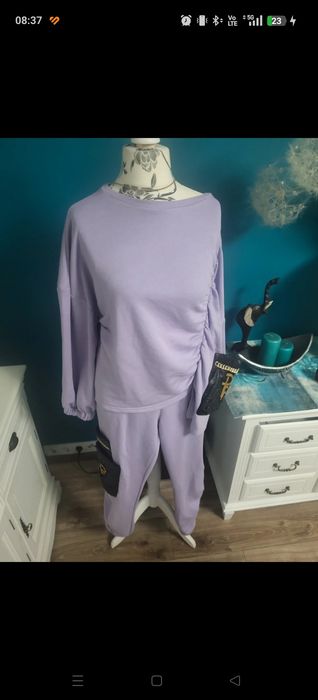 Liliowy dres Paparazzi Fashion