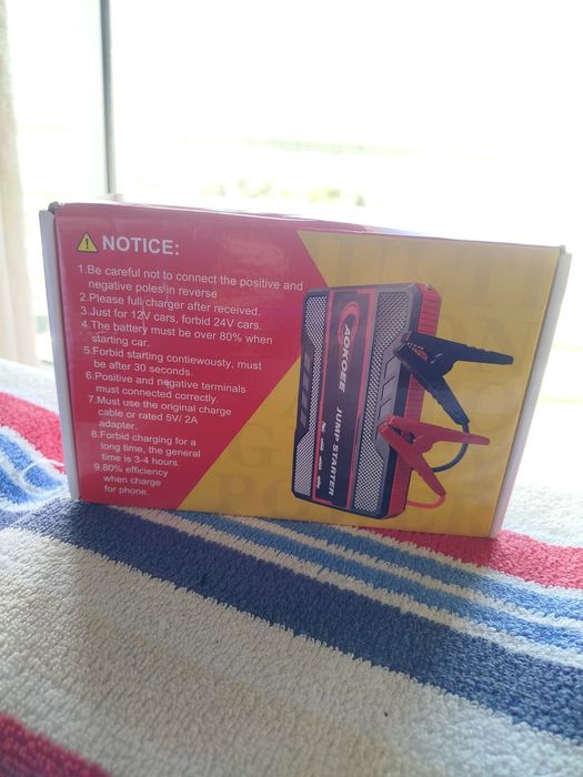 *NOVO* Booster de Arranque para baterias 12V