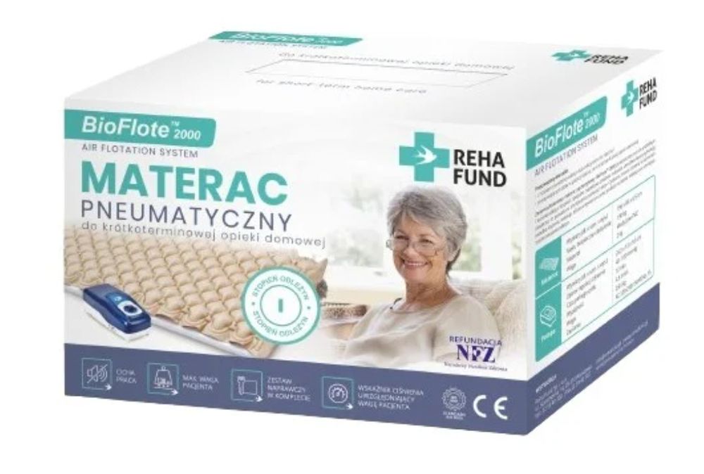 NOWY Materac przeciwodleżynowy Reha Fund BioFlote 2000
Produkty przeci