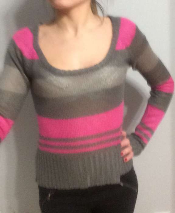 Sweterek w paski tally weijl xs