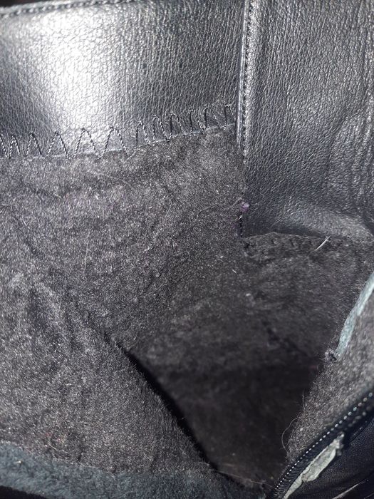 Зимние ботинки  из натуральной кожи