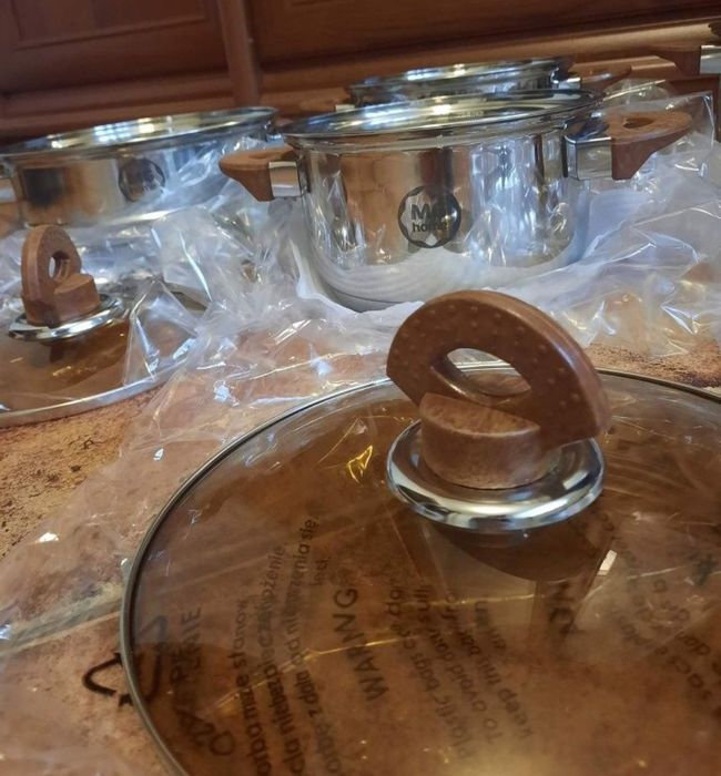 Nowe garnki, zestaw garnków Magda Gessler indukcja