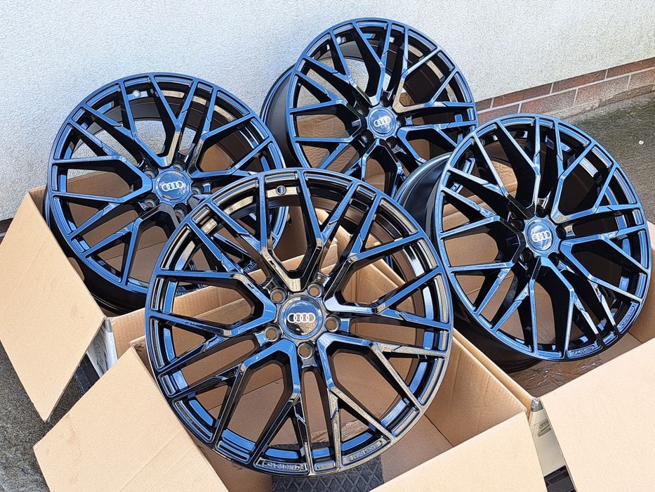 Alufelgi NOWE 17 AUDI 5x112 A3 A4 B7 B8 B9 A6 C5 C6 Q3 TT CZARNE CA20