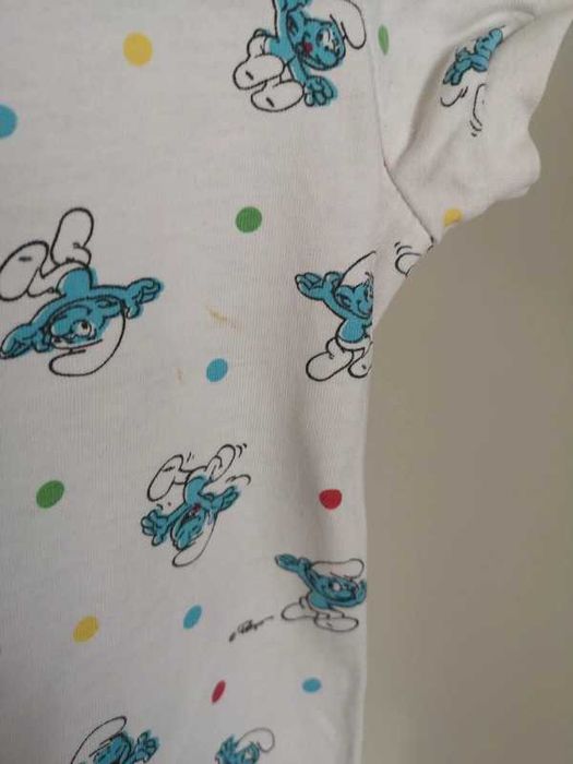 Zestaw rampers + spodenki H&M smerfy Pepco So Cute balony 86 cm 12-18m