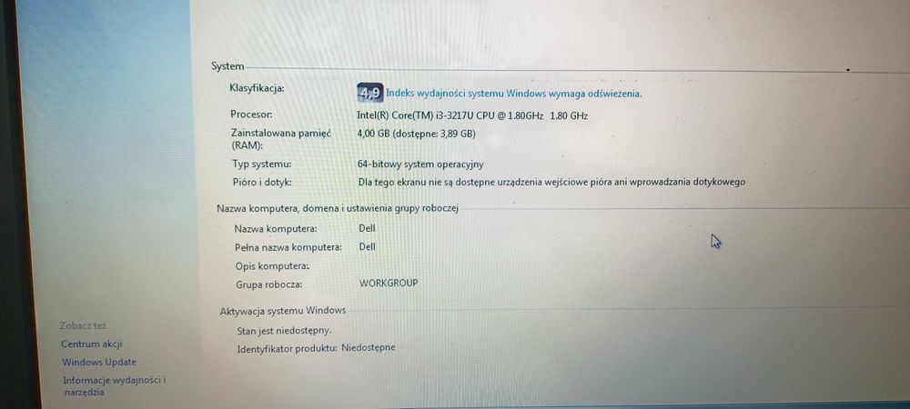 Laptop Dell Inspiron 3521, Intel i3, 4GB ram, 15.6