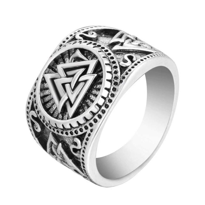 Aneis Viking lobo / Valknut Odin