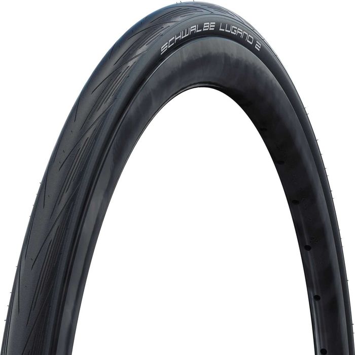 Pack 2 Pneus Schwalbe Lugano II 28-622 Active K-Guard Tubetype Folding