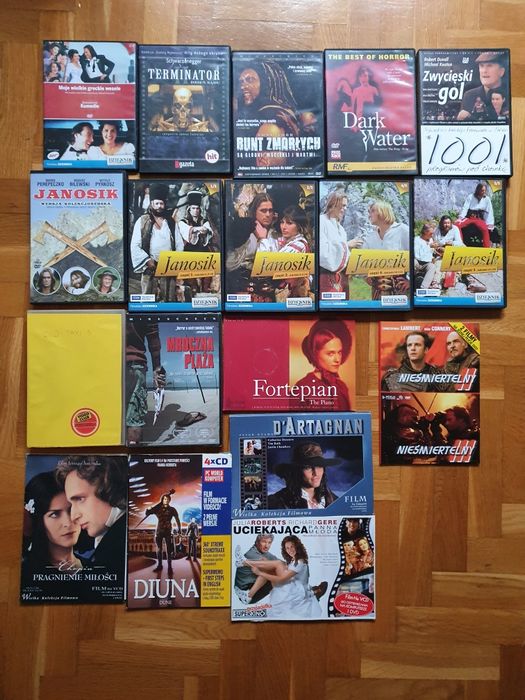 Zestaw kolekcja płyt filmy