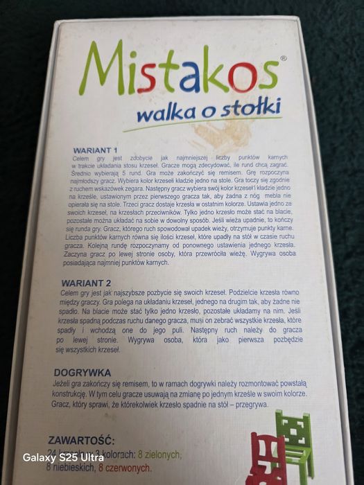 Gra MISTAKOS walka o stołki