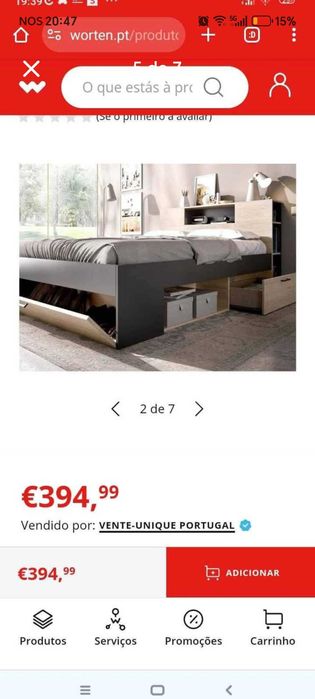 Cama nova a preço de usada