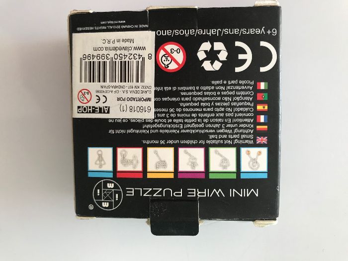 Miniatura Wire Puzzle quebra-cabeças