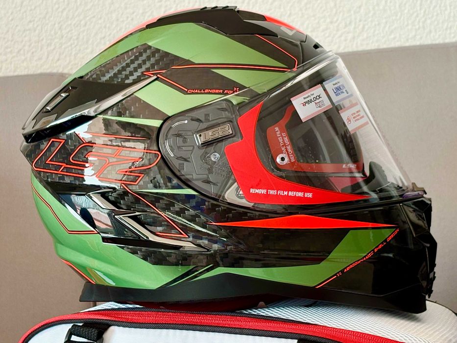 Capacete NOVO Carbono Total LS2 Challenger Fold (50% DESCONTO) Tam. S