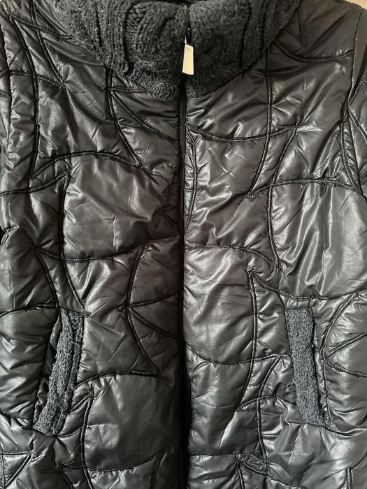 Kurtka plaszcz ocieplany damski pikowany