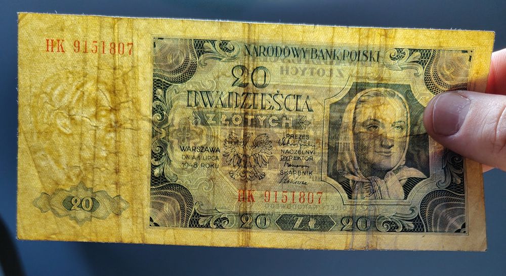 Zestaw banknotów 1948r.