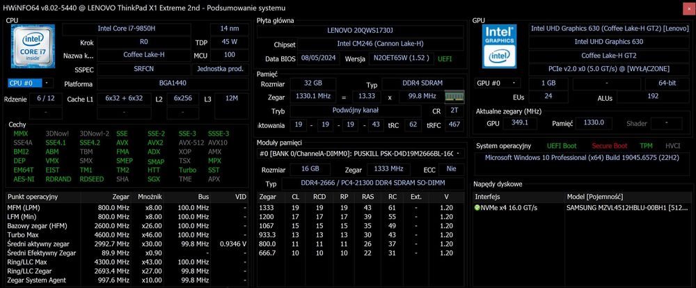 Thinkpad X1 Extreme Gen 2