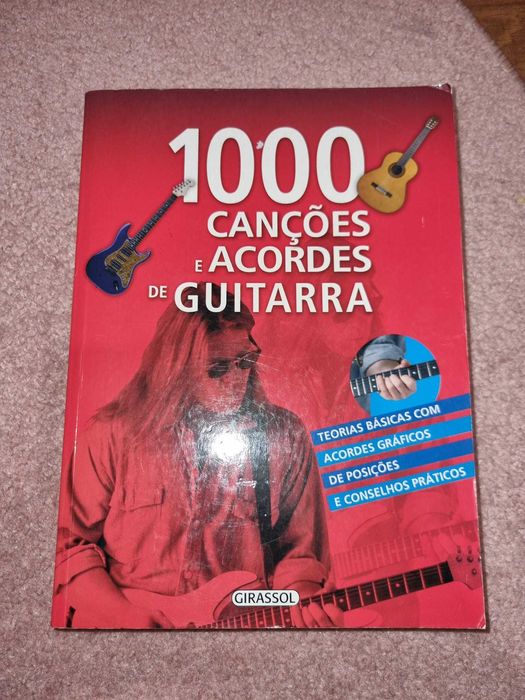 Livro 1000 canções e acordes de guitarra - Editora Girassol