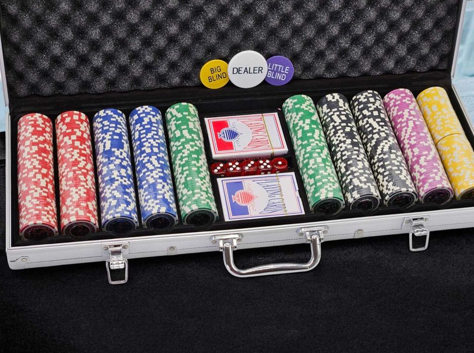 Zestaw do gry w pokera 500 szt