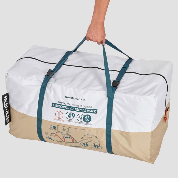 Tenda de Campismo Insuflável Air Seconds 4.2 Fresh & Black, 4