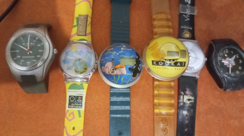 Relógios vários venda conjunta ou unitária preço por unidade