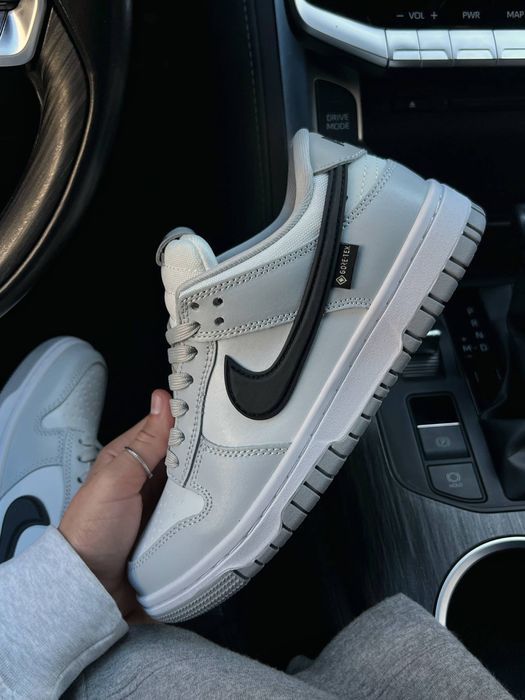 Nike SB Dunk Low GORE-TEX Grey White Термо утеплені водонеприкні