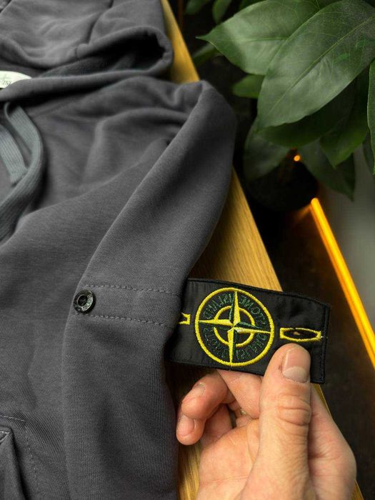 ‼️ХУДІ STONE ISLAND|Демісезонне Худі STONE ISLAND у сірому|Худи| Худі!