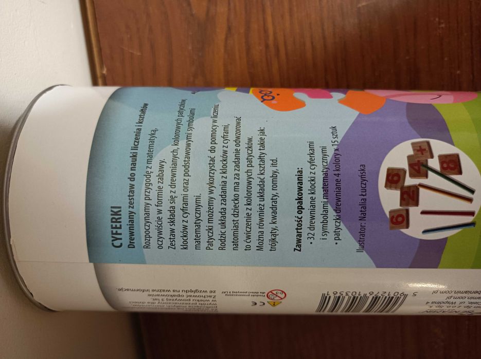 Cyferki W tubie, Beniamin gra dla dzieci nauka matematyki liczenia
