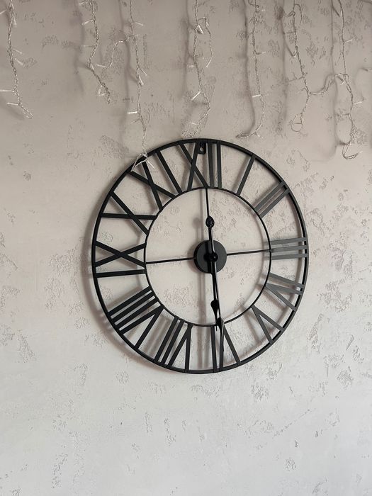 Zegar ścienny loft metal okrągły