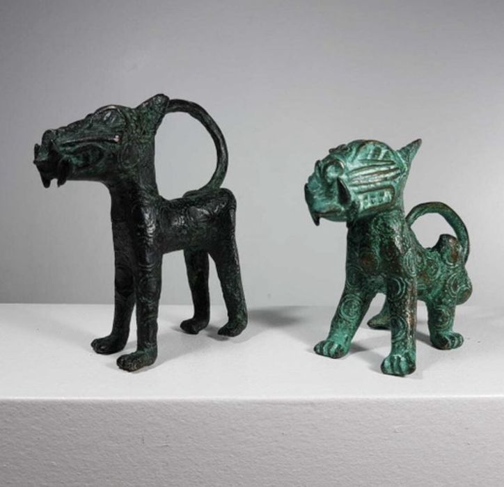 Linda dupla de leopardos-Abençoado Edo