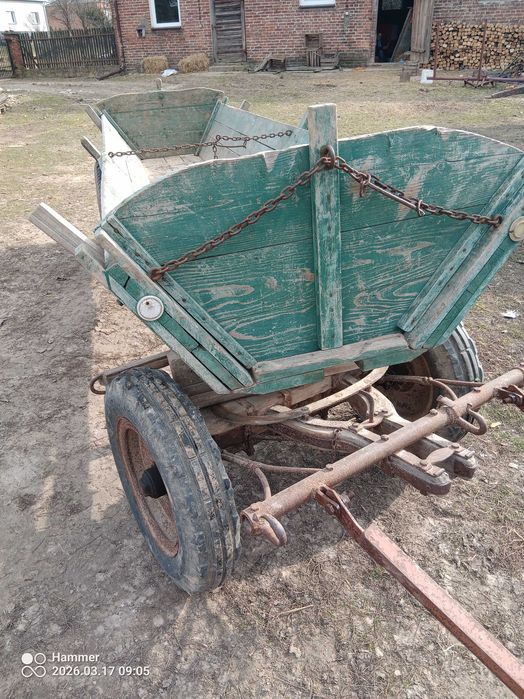 Wóz drewniany koła 16 cali